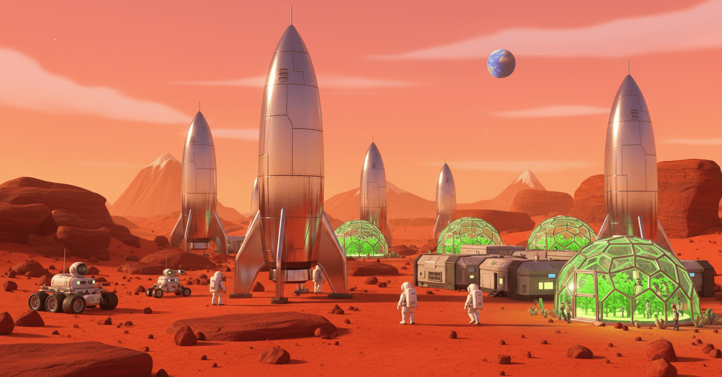 Mars mission · Officially begins