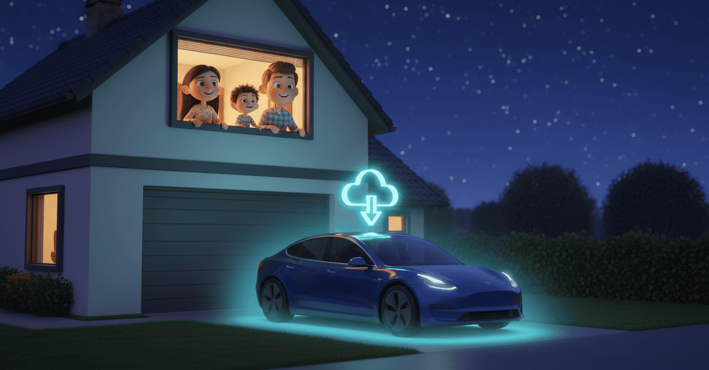 The car gets smarter on its own
