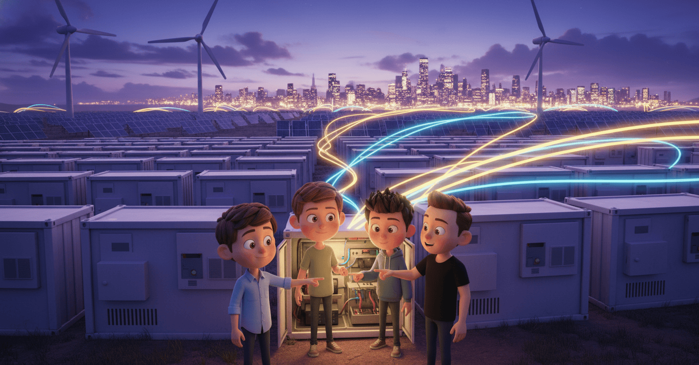 A city-sized battery · Megapack